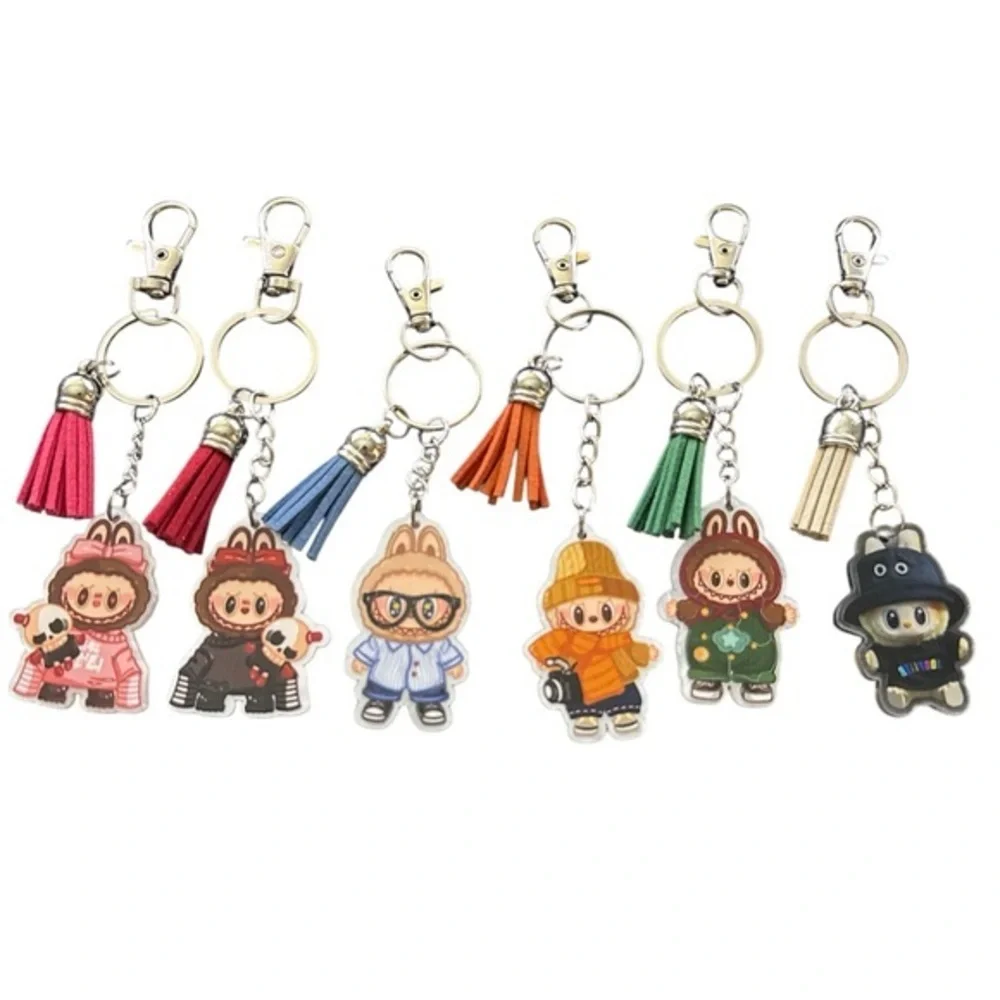 Labubu Tycoco Zimono Fall in Wild Toffee Chestnut Cocoa Secret Acrylic Keychains